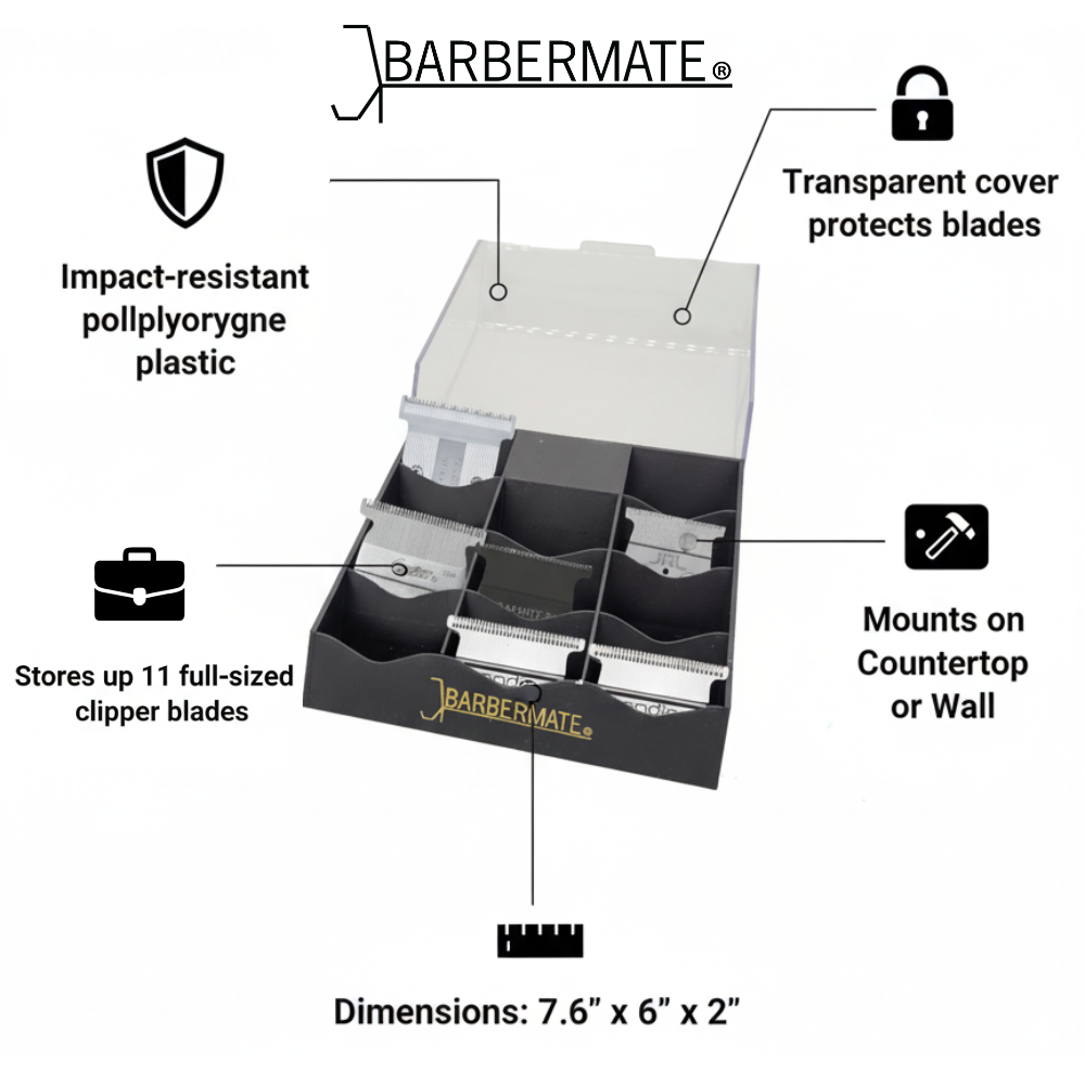 BarberMate Pro Clipper Blade Rack