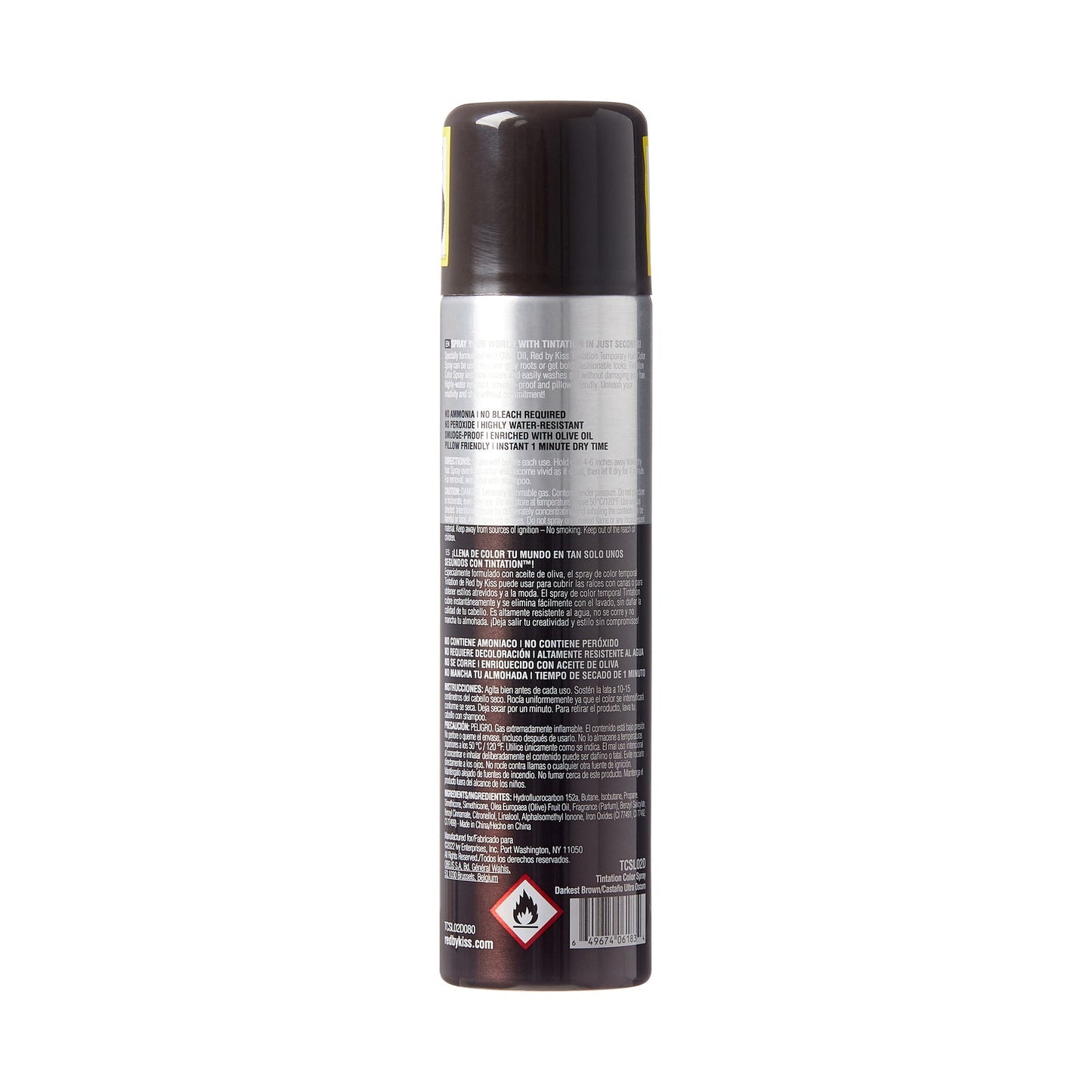 Red by Kiss Tintation Temporary Hair Color Spray 6 oz.