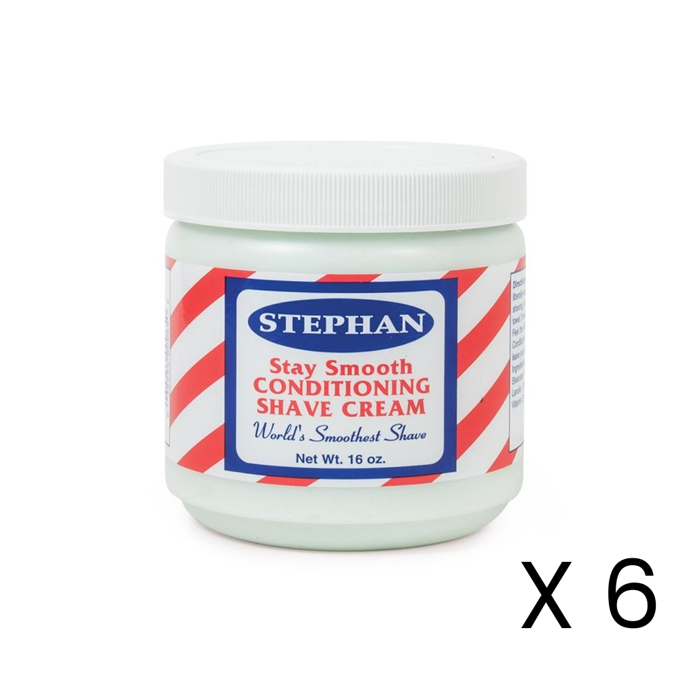Stephan Stay Smooth Conditioning Shave Cream 6 Pack