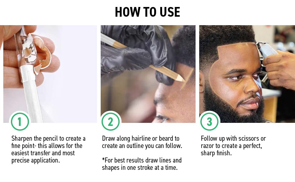 Lápiz de barbero de precisión Tomb45 (paquete de 3)