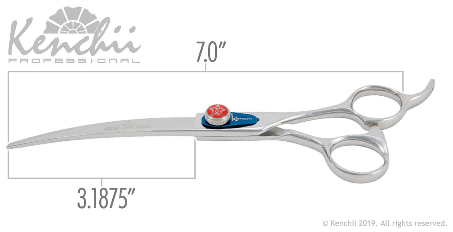 Tijeras curvas Kenchii Five Star Offset (Opciones de tamaño)