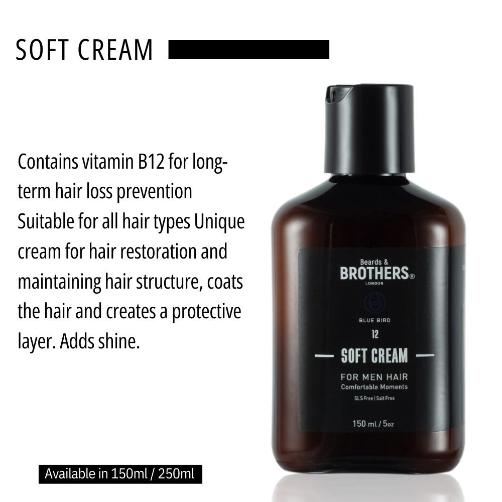 Beards & Brothers Premium Soft Cream for Hair - Comfortable Moments