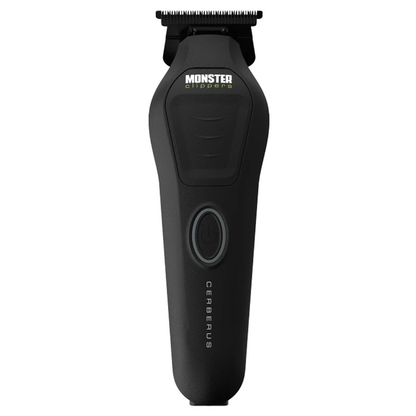 Monster Clippers Cerberus Hair Trimmer in black front view on white background