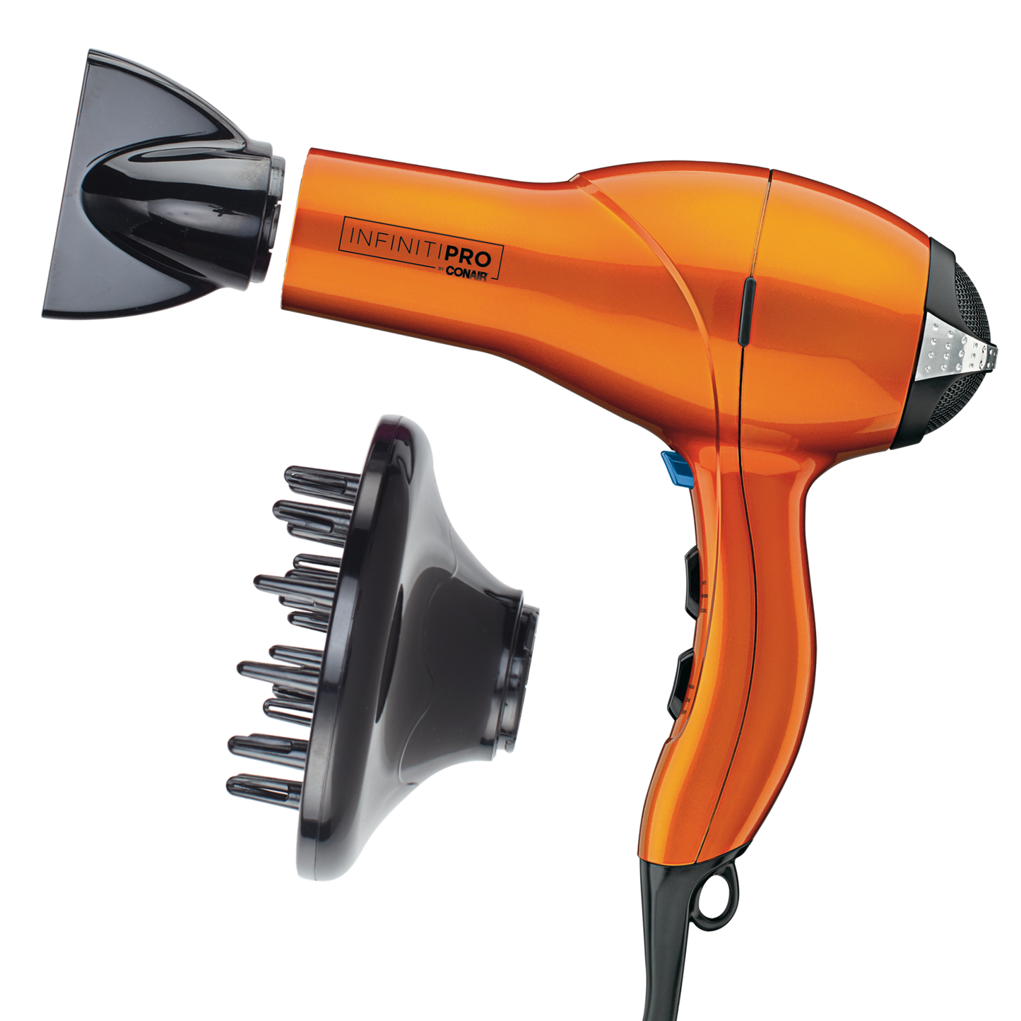 InfinitiPRO by Conair Quick Styling Salon Hair Dryer Orange, 1875W #259RNY