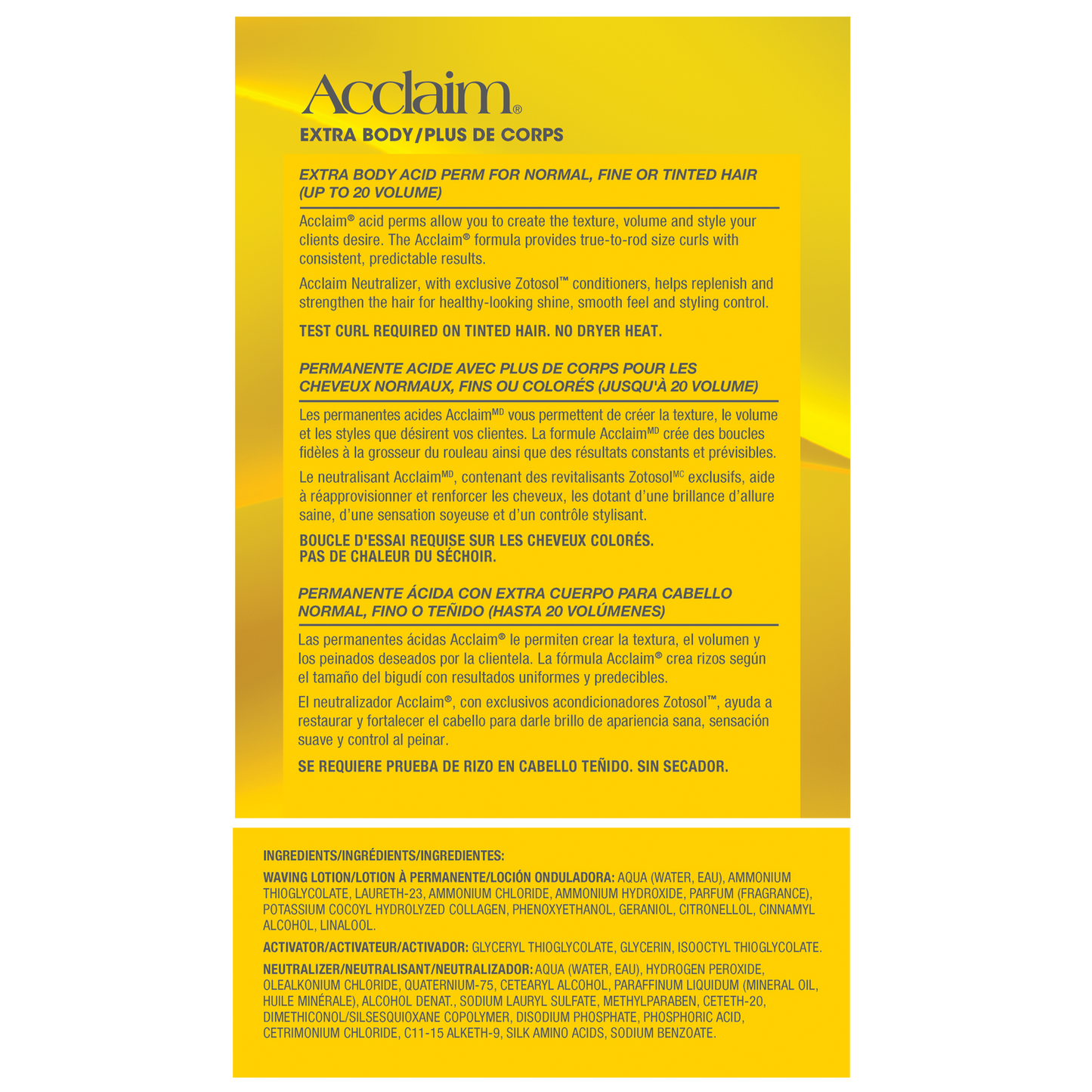 Acclaim Extra Body Acid Perm