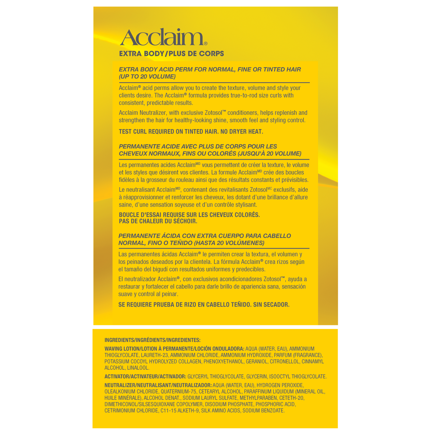 Acclaim Extra Body Acid Perm