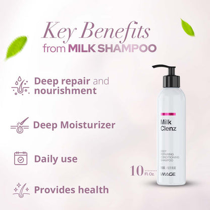 Image Milk Clenz Shampoo For Damaged Hair