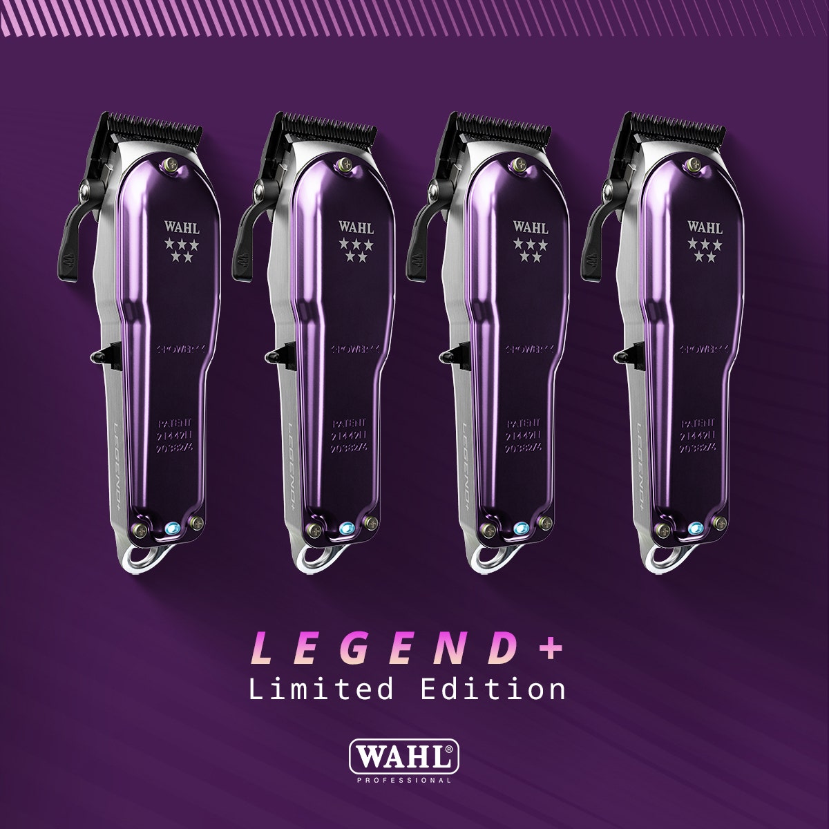 Wahl 5-Star Legend+ Cord/Cordless Clippers - Green & Purple
