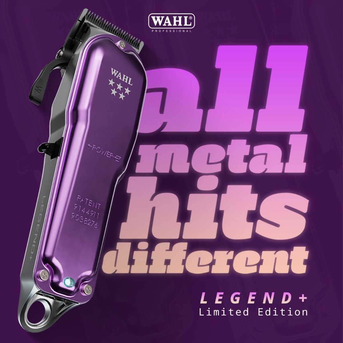Wahl 5-Star Legend+ Cord/Cordless Clippers - Green & Purple