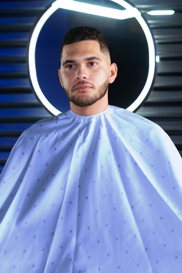 Barber Strong The Barber Cape - Shield Collection Artic Blue