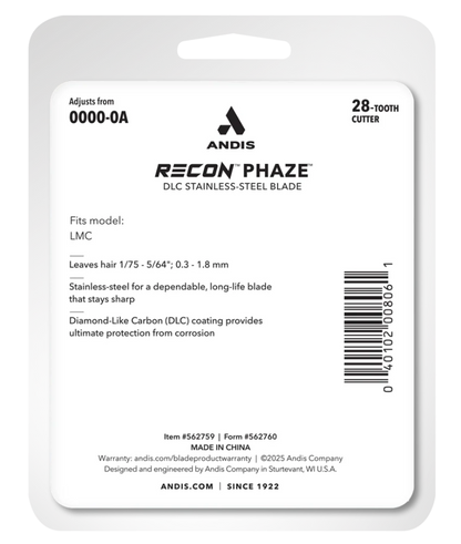 Andis ReCon Clipper Replacement Phaze Blade - LMC #562759