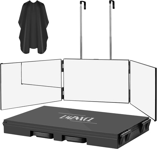 Espejo de 3 vías para autocortarse el pelo 