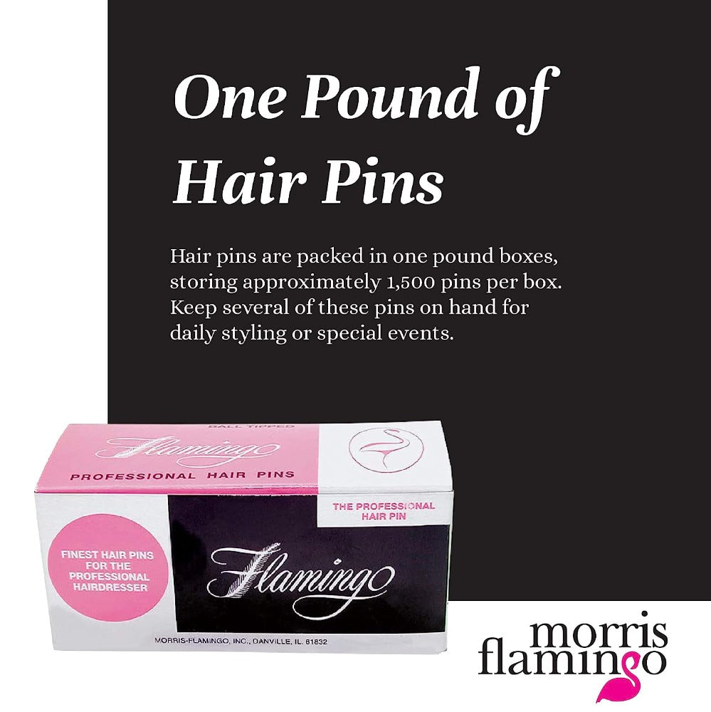 Morris Flamingo Hair Bob Pins (Black, Brown or Silver)