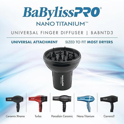 BaBylissPRO Nano Titanium Universal Finger Diffuser #BABNTD3