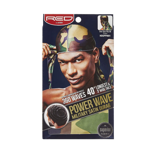 Kiss Power Wave Military Satin Durag HD21 Camo