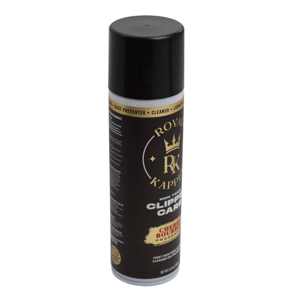 Royal Kapper Clipper Cleaning Spray Cherry Bourbon Side