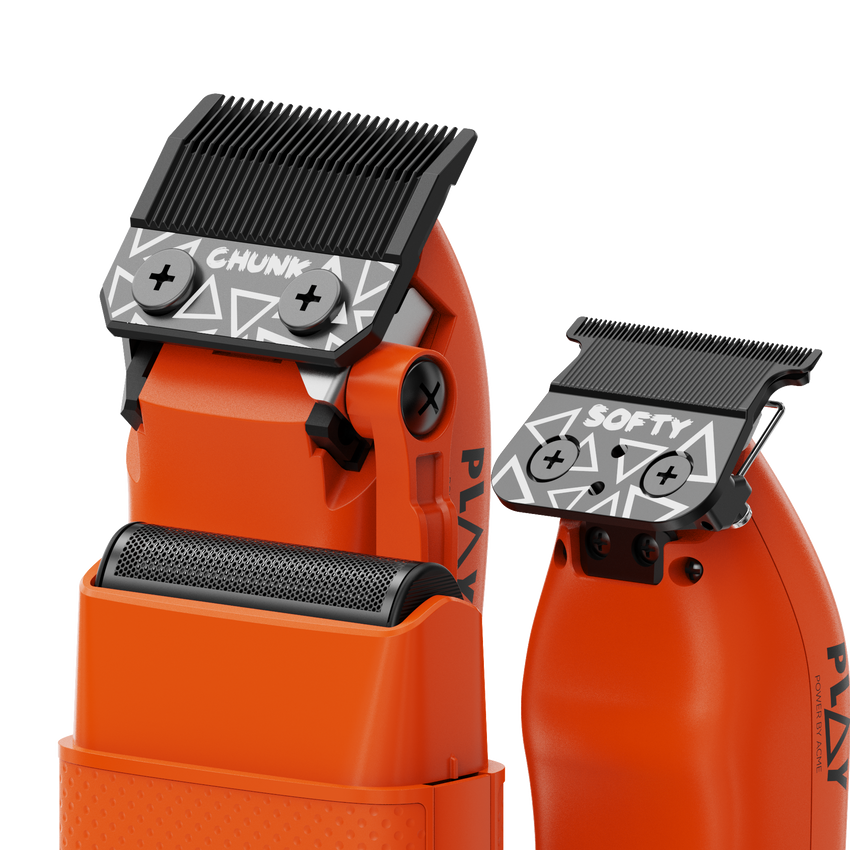 TPOB PLAY 3-Pack – Orange Edition (Clipper, Trimmer & Shaver with 3-Way Stand)