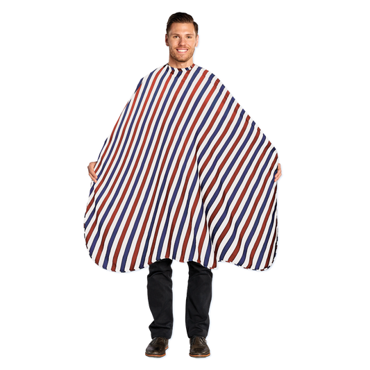 Scalpmaster Modern Striped Cutting Cape #4145