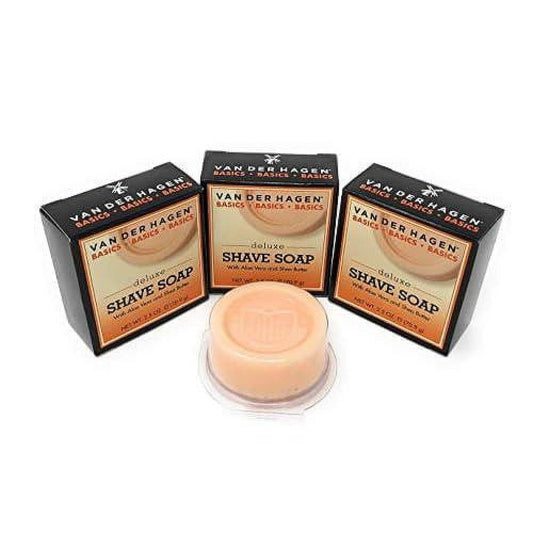 Van Der Hagen Deluxe Shave Soap - 2.5 Oz - 3 Pk