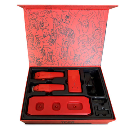 TPOB PLAY Mini Bundle – Red Edition (Clipper, Trimmer & Shaver with 3-Way Stand)