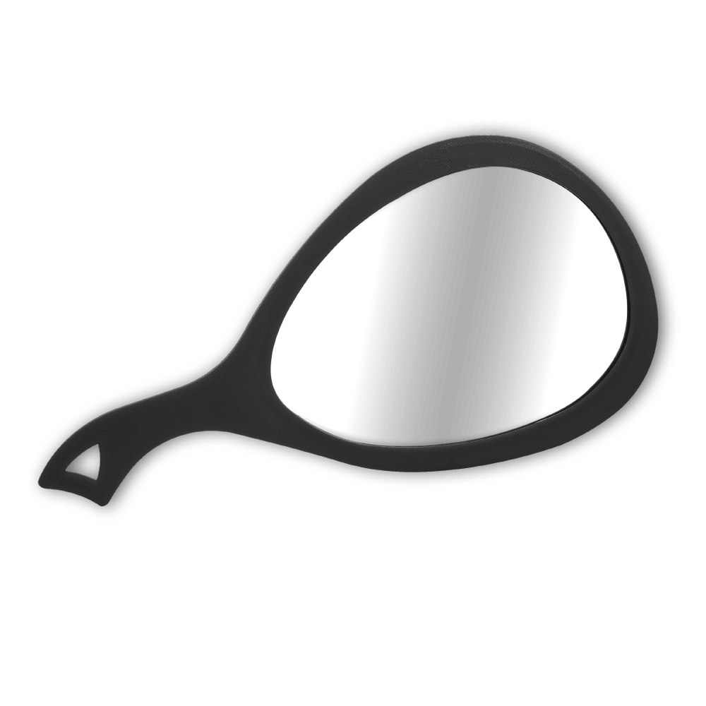 BarberMate Teardrop Mirror Black