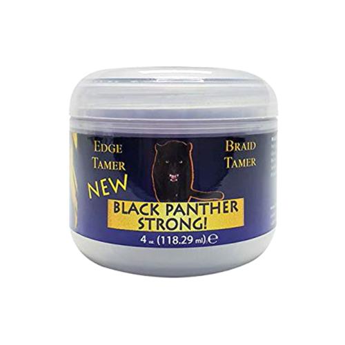 Black Panther Strong Edge Control 4oz - 24HR Hold - Braids Edges Locs & Twist Controller Pomade