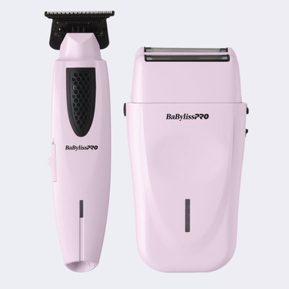 BaBylissPRO Limited Edition LithiumFX+ Trimmer & Double-Foil Shaver Prepack Pink #FX73FSTPKMP