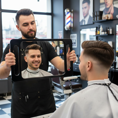 BarberMate Heavy Duty Plastic Tray Shop Mirror