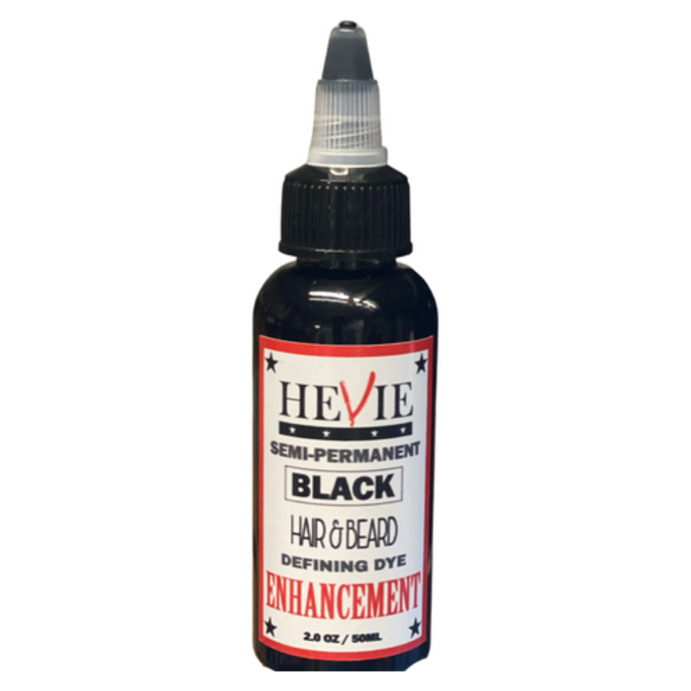 Hevie Enhancement - Semi-Permanent Hair & Beard Defining Dye Black