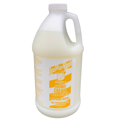 Campbell's Bay Rum Premix Liquid Lather for Lather Machine - 1/2 Gallon