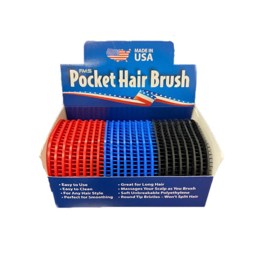 FMS Pocket Hair Brushes 24pk