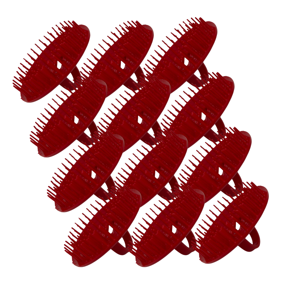 FMS Hair & Scalp Shampoo & Massage Brush Dozen Red
