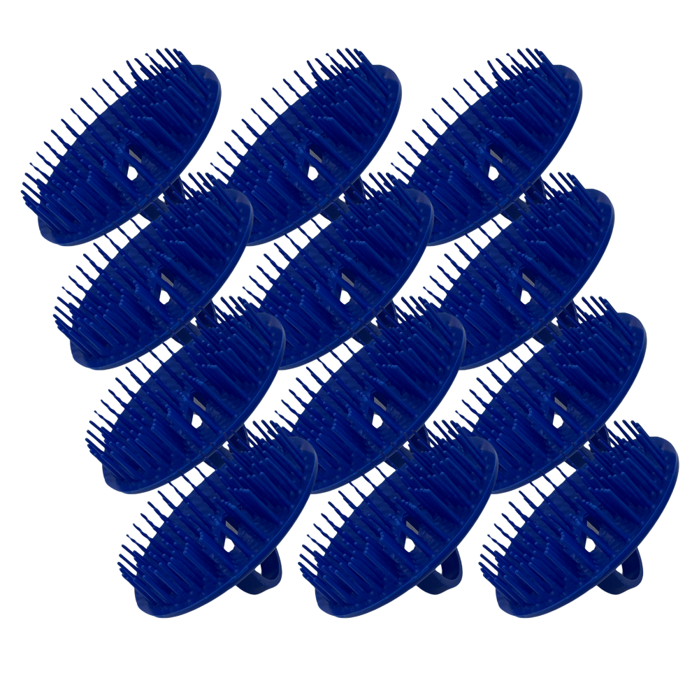 FMS Hair & Scalp Shampoo & Massage Brush Dozen Blue