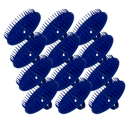 FMS Hair & Scalp Shampoo & Massage Brush Dozen Blue