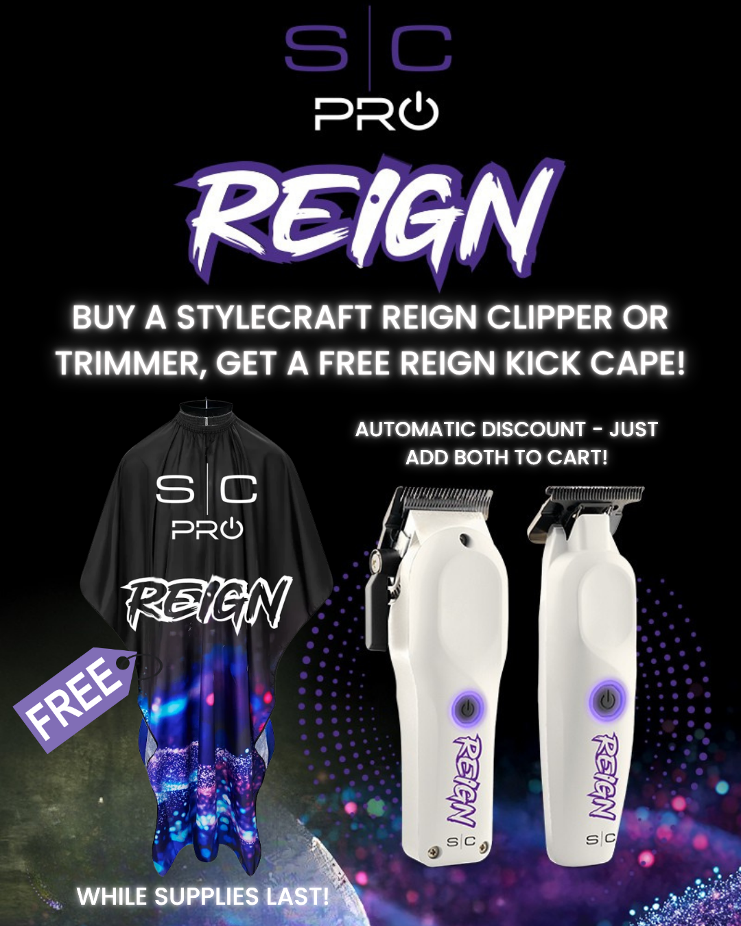 Máquina cortapelos StyleCraft Reign #SC620W
