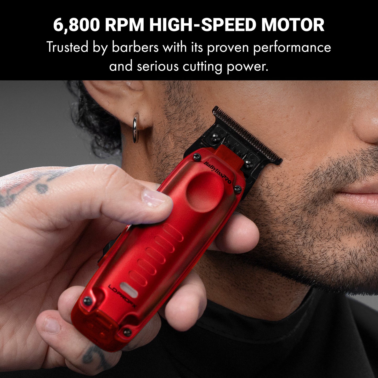BaBylissPRO FXONE LO-PROFX High Performance Compact Trimmer - Red #FX72RD