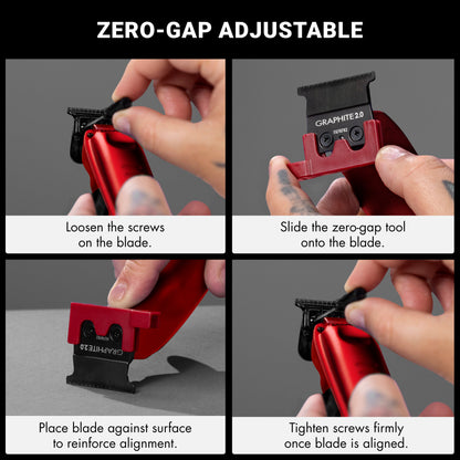 BaBylissPRO FXONE LO-PROFX High Performance Compact Trimmer - Red #FX72RD