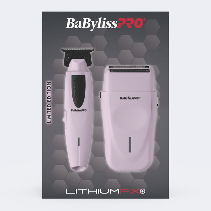 BaBylissPRO Limited Edition LithiumFX+ Trimmer & Double-Foil Shaver Prepack Pink #FX73FSTPKMP