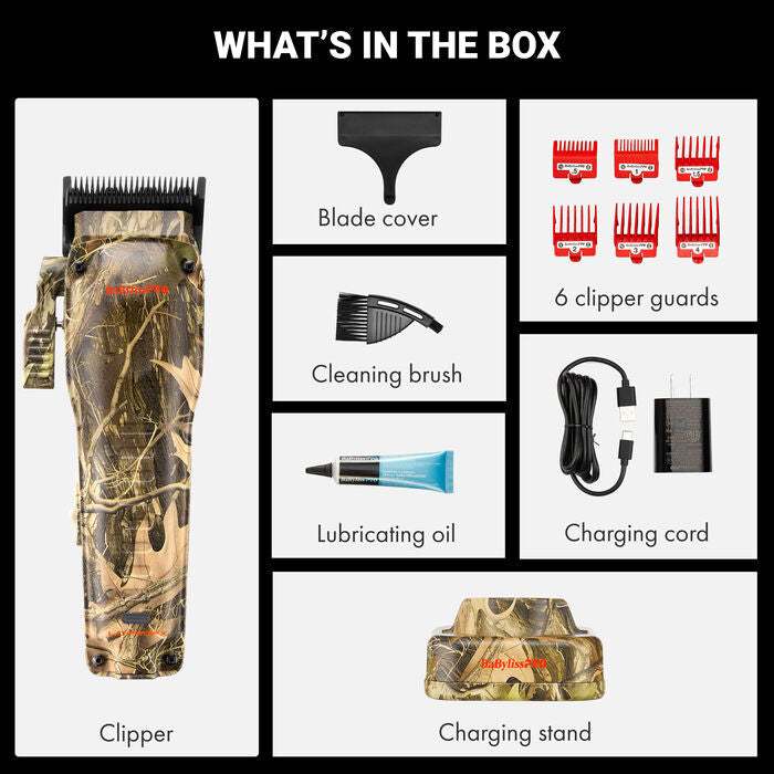 BaBylissPRO Lo-ProFX High Performance Compact Clipper - Camo #FX82CAM