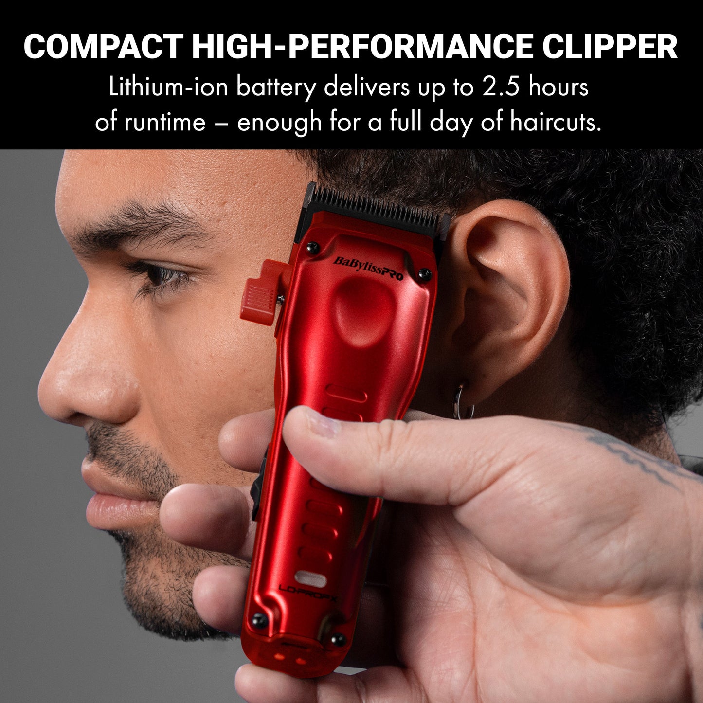 BaBylissPRO FXONE LO-PROFX High Performance Compact Clipper - Red #FX82RD