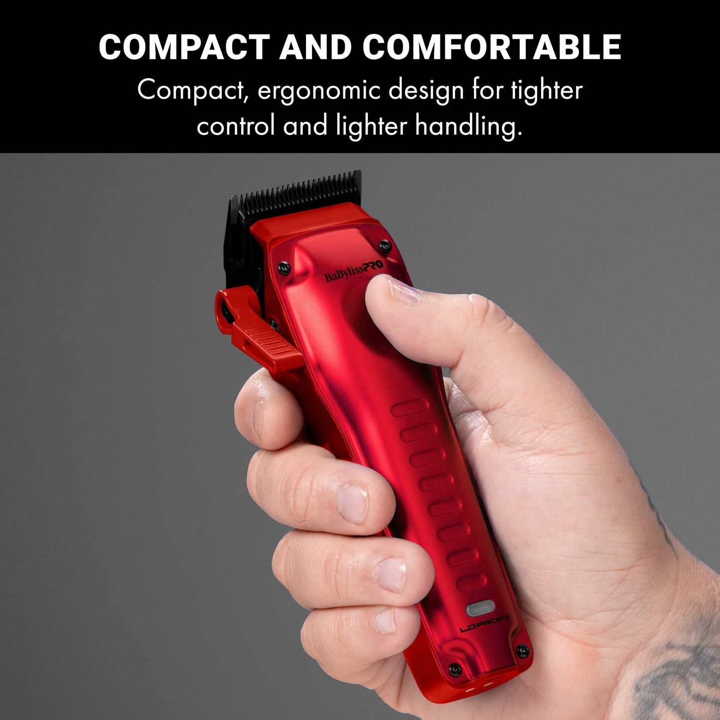 BaBylissPRO FXONE LO-PROFX High Performance Compact Clipper - Red #FX82RD