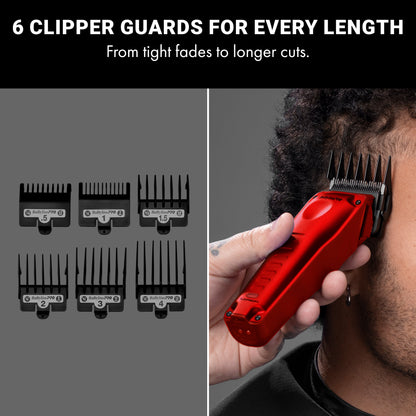 BaBylissPRO FXONE LO-PROFX High Performance Compact Clipper - Red #FX82RD