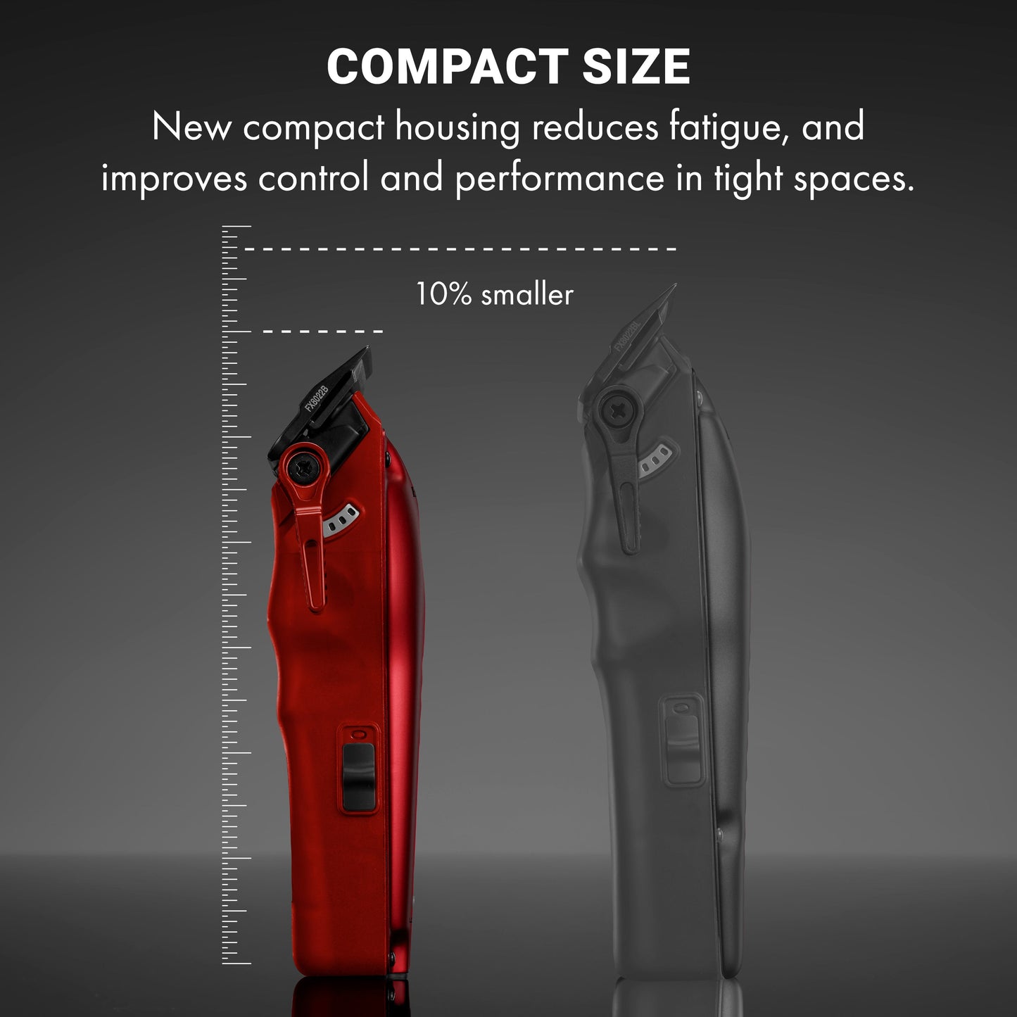 BaBylissPRO FXONE LO-PROFX High Performance Compact Clipper - Red #FX82RD