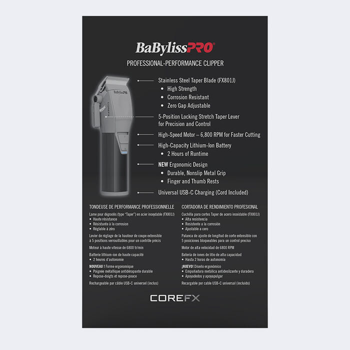 BaBylissPRO COREFX Clipper #FX86