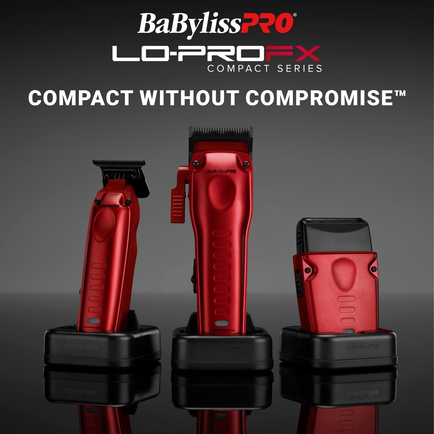 BaBylissPRO FXONE LO-PROFX High Performance Compact Shaver - Red #FXLPFS1RD