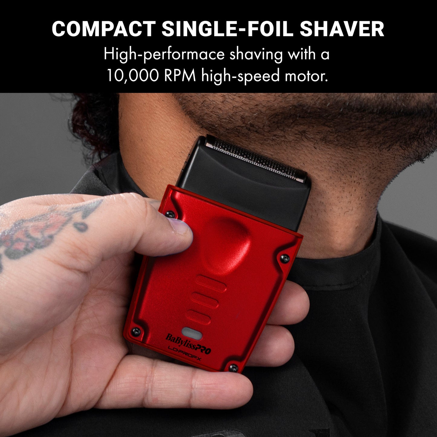 BaBylissPRO FXONE LO-PROFX High Performance Compact Shaver - Red #FXLPFS1RD