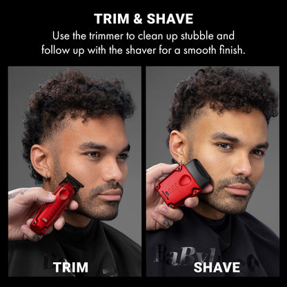 BaBylissPRO FXONE LO-PROFX High Performance Compact Shaver - Red #FXLPFS1RD