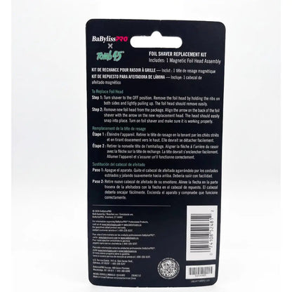 BaBylissPRO X Tomb 45 Wireless-Charging Double-Foil Shaver Replacement Foil #FXT45RF2