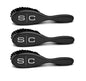 StyleCraft The Fresh Cut Barber Brush - Fade and Cleaning Hair Brush (Red or Black)