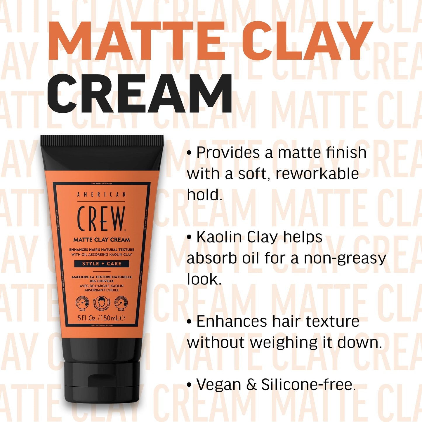 American Crew Matte Clay Cream 5.1 fl oz/ 150mL